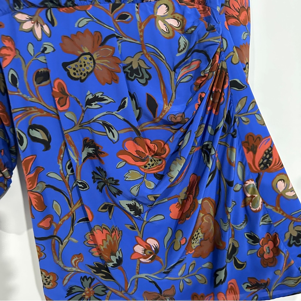 RHODE Blue Floral Mini Dress - Picture 12 of 14